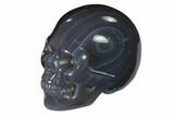 1.5" Polished Blue Agate Crystal Skulls - Photo 2